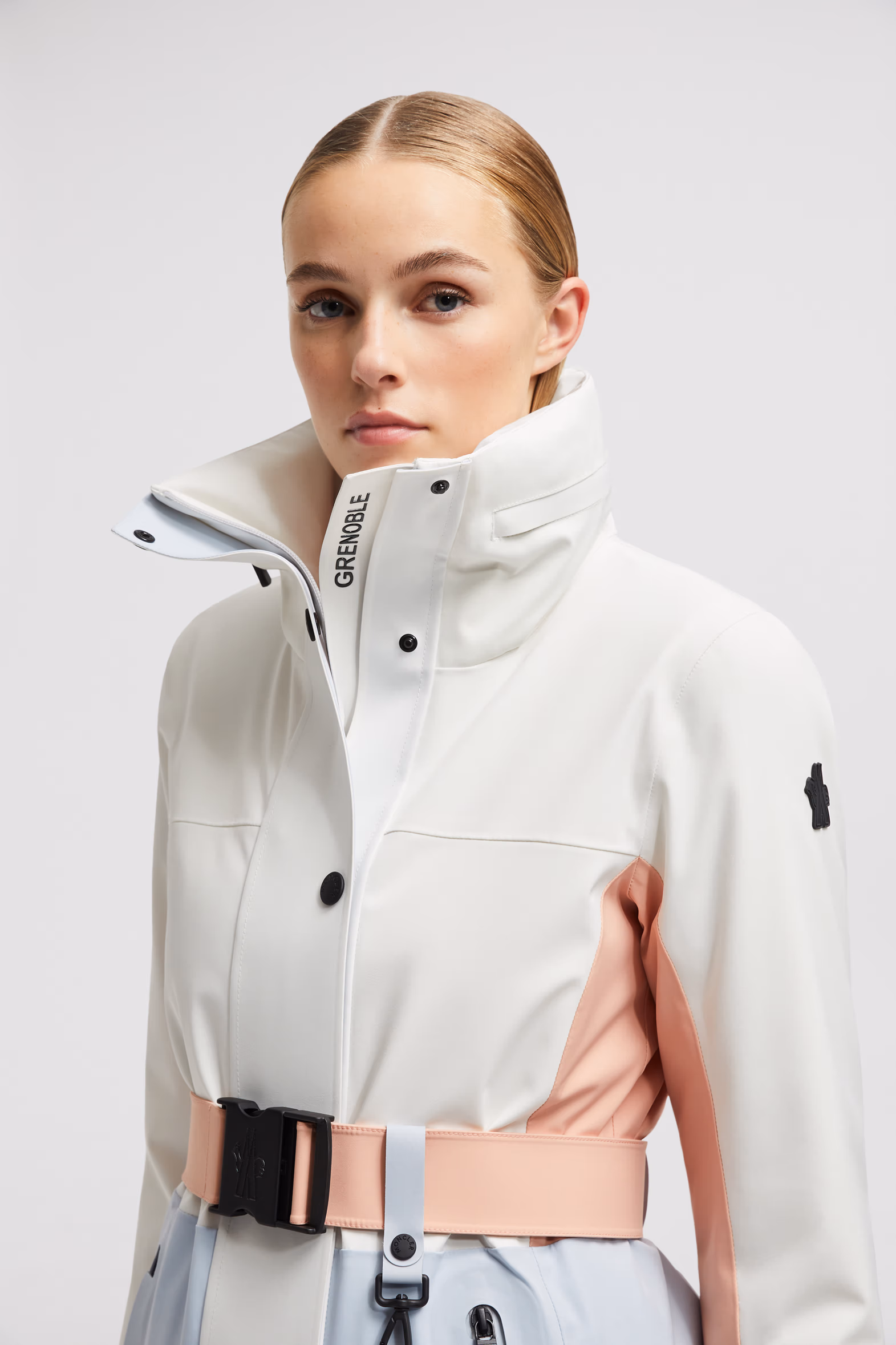 Chaqueta de esquí acolchada Hainets Mujer Verde Claro Moncler 4